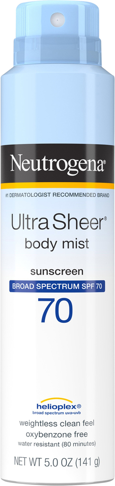 Neutrogena, Ultra Sheer Lightweight Sunscreen Spray Spf 70+, Case Of 3, 5 Oz
