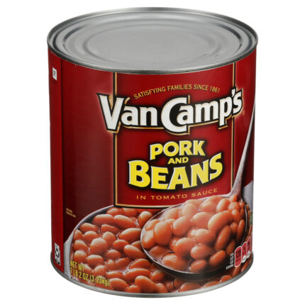 Van Camp'S, Pork And Beans In Tomato Sauce, Case Of 6, 114 Oz