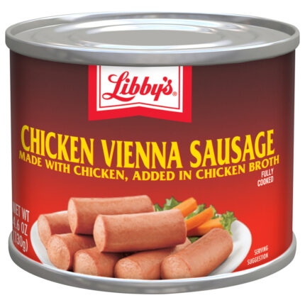 Libby'S, Chicken Vienna Sausage In Chicken Broth, Case Of 24, 4.6 Oz