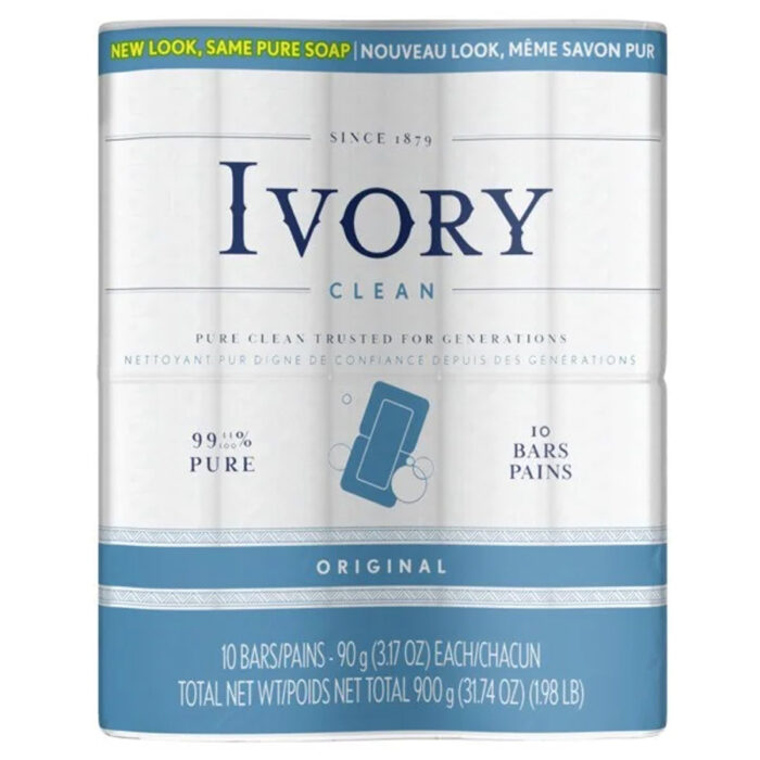 Ivory Bar Soap 3.17 Oz / 90 G 10 Pk Original - Image 1