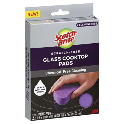 Scotch-Brite, Scratch Free Glass Cooktop Pads, Case Of 6, 2 Ct