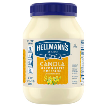 Hellmann'S, Mayonnaise Dressing Canola, Case Of 12, 30 Fl Oz