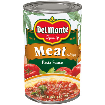 Del Monte, Meat-Flavored Pasta Sauce, Case Of 12, 24 Oz