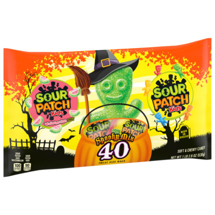 Sour Patch Kids, Spooky Mix Watermelon Soft & Chewy Candy, Case Of 18, 2.6 Oz
