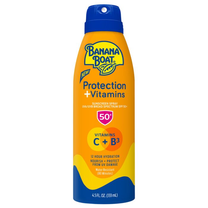 Banana Boat, Protection+ Vitamins Sunscreen Spray Spf 50+, Case Of 3, 4.5 Fl Oz - Image 1