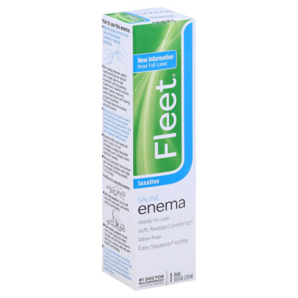 Fleet, Enema Ready To Use Saline Laxative, Case Of 6, 4.5 Oz