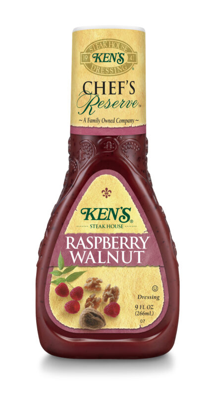 Kens, Steak House Dressing Light Raspberry Walnut, Case Of 9, 9 Fl Oz