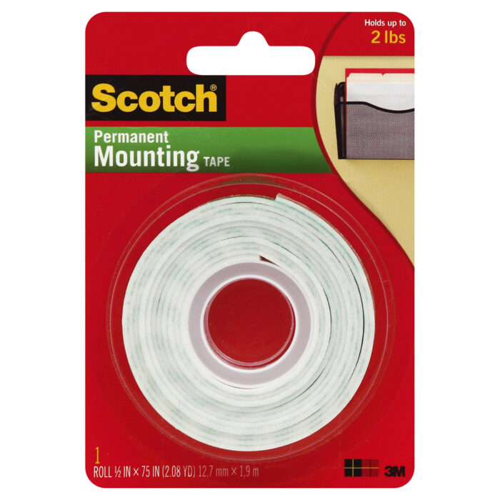 Scotch, Mounting Tape Permanent, Case Of 6, 1 Ct - Image 1
