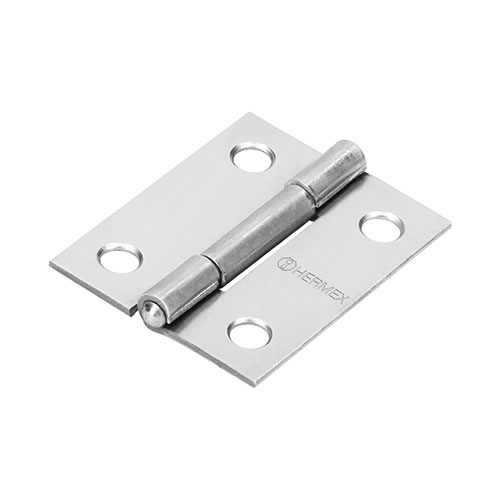 43186.jpg *** 1-1/2" Polished Steel Rectangular Hinge Special Order Item (Extended Lead Time 35-50 Days) - Image 1