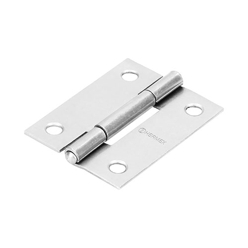 43187.jpg *** 2" Polished Steel Rectangular Hinge Special Order Item (Extended Lead Time 35-50 Days) - Image 1