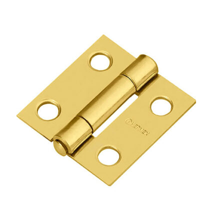 *** 1" Brass Plated Rectangular Hinge                         Special Order Item (Extended Lead Time 35-50 Days)