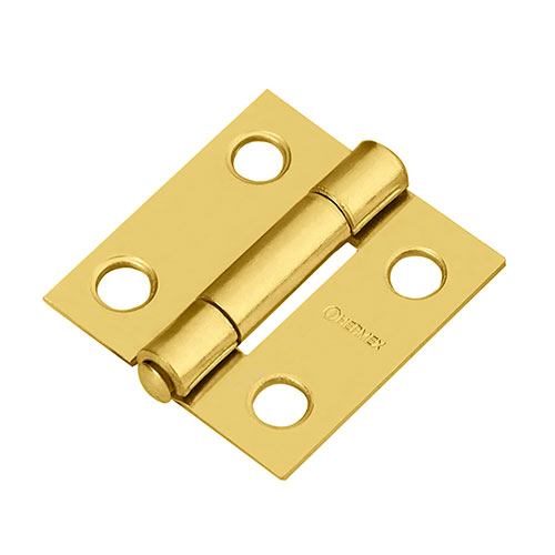 43192.jpg *** 1" Brass Plated Rectangular Hinge Special Order Item (Extended Lead Time 35-50 Days) - Image 1