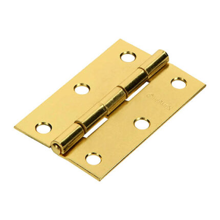 2-1/2" Brass Plated Rectangular Hinge
