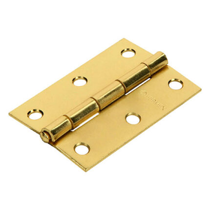 *** 3" Brass Plated Rectangular Hinge                         Special Order Item (Extended Lead Time 35-50 Days)