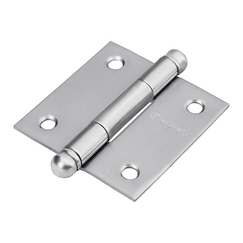 43220.jpg *** 2" Stainless Round Head Square Hinge Special Order Item (Extended Lead Time 35-50 Days) - Image 1