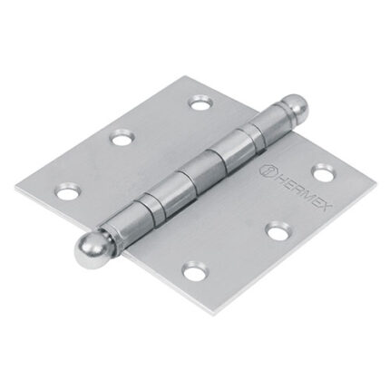 * 3-1/2" Stainless Round Head Square Hinge                         Special Order Item (Extended Lead Time 35-50 Days)