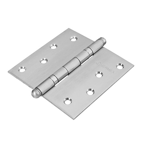 43224.jpg 4" Stainless Round Head Square Hinge - Image 1
