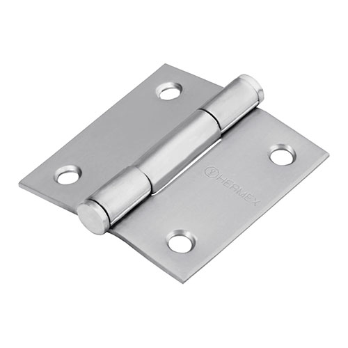 43225.jpg 2" Stainless Flat Head Square Hinge - Image 1