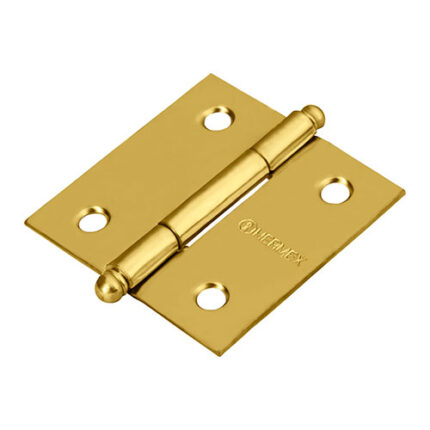 *** 2" Plated Round Head Square Hinge                         Special Order Item (Extended Lead Time 35-50 Days)