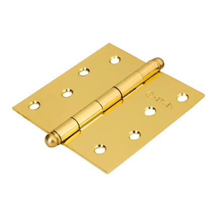 *** Steel Hinge Brass Plated 4" Ball Tips                         Special Order Item (Extended Lead Time 35-50 Days)