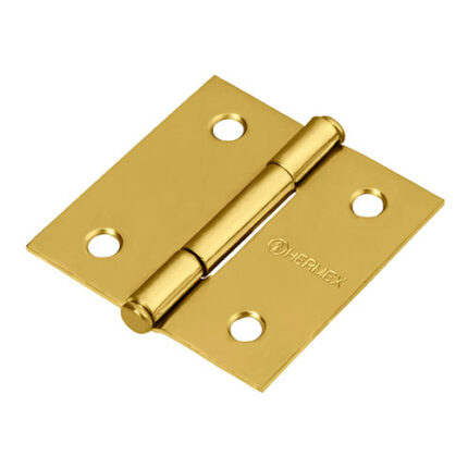 2" Plated Flat Head Square Hinge
