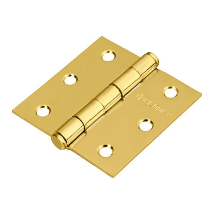 *** 2-1/2" Plated Flat Head Square Hinge                         Special Order Item (Extended Lead Time 35-50 Days)
