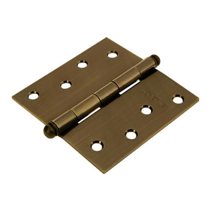 * 4" Antique Round Head Square Hinge                         Special Order Item (Extended Lead Time 35-50 Days)