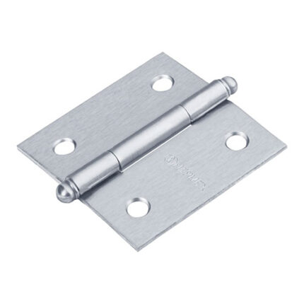 2" Chromo Round Head Square Hinge