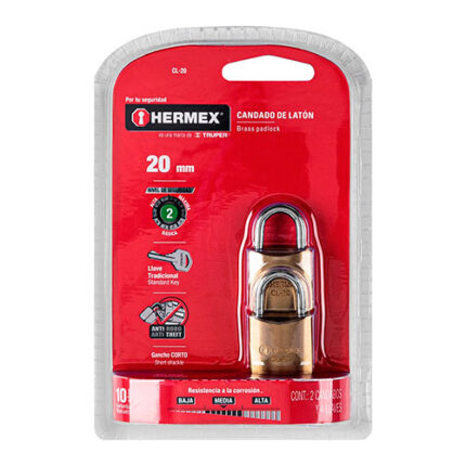 20Mm Single Locking System Lock (2Pcs)