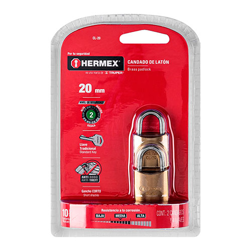 43425.jpg 20Mm Single Locking System Lock (2Pcs) - Image 1