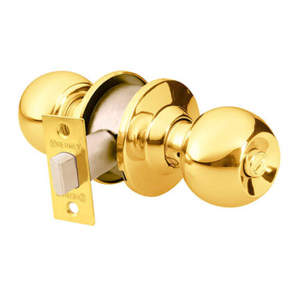 Polished Brass Bath Ball Knob Lock