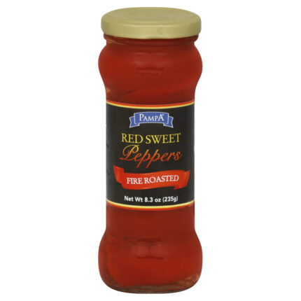 Pampa, Red Sweet Peppers Fire Roasted, Case Of 12, 8.3 Oz