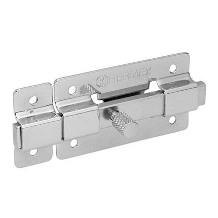 Heavy Duty Steel Bolt Chrome Finish 75Mm