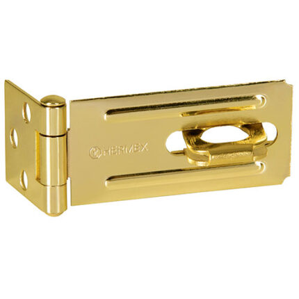 3-1/4" Brass Steel Safety Hasp