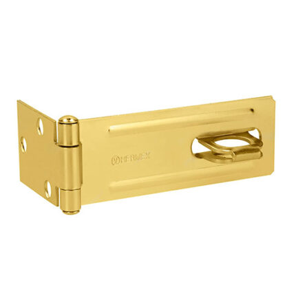 *** 4-1/2" Brass Steel Safety Hasp                         Special Order Item (Extended Lead Time 35-50 Days)