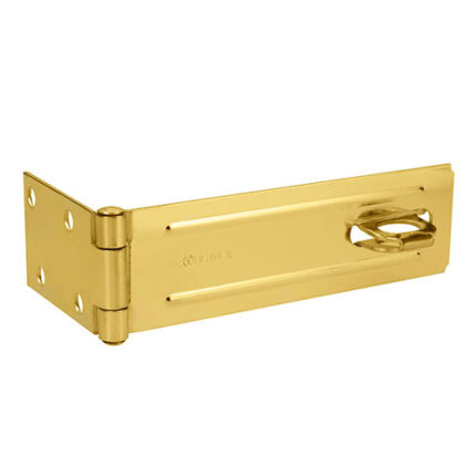 *** 6" Brass Steel Safety Hasp                         Special Order Item (Extended Lead Time 35-50 Days)