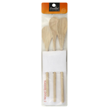 Essential Everyday, Deluxe Woodstock Spoons, Case Of 6, 3 Ct