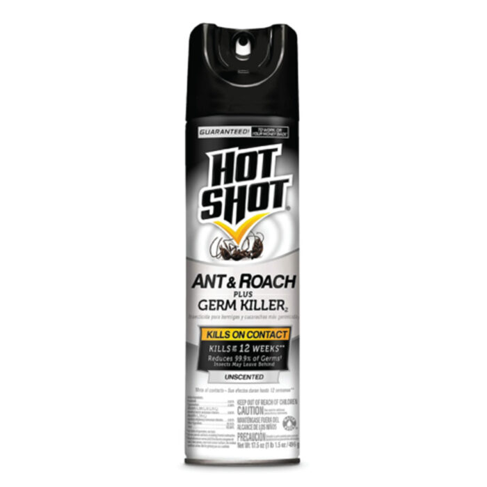 Hot Shot Ant, Roach&Germ Killer Spray 17.5 Oz Unscented - Image 1
