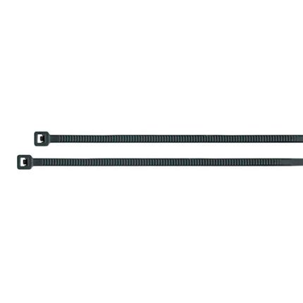 18 Lb Black Plastic Cable Ties 8" (100 Pcs)
