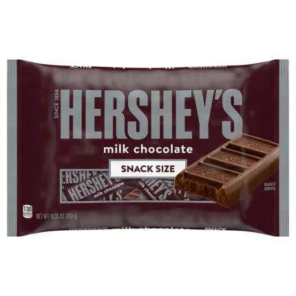 Hershey'S, Snack Size Candy Bars Milk Chocolate, Case Of 12, 10.35 Oz