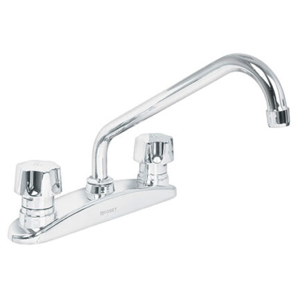 *** Kitchen Faucet,Curved Body,Zamac Handles                         Special Order Item (Extended Lead Time 35-50 Days)