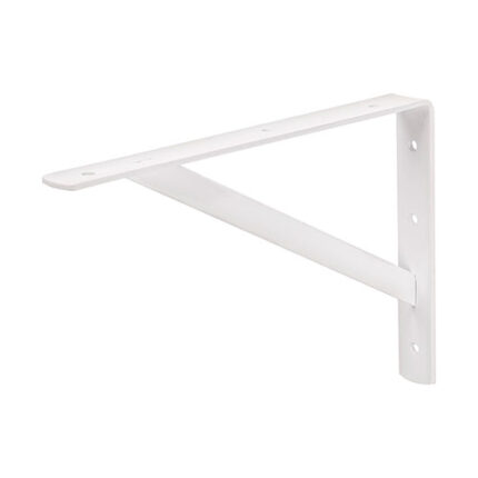 8X12" White Heavy Duty Shelf Bracket