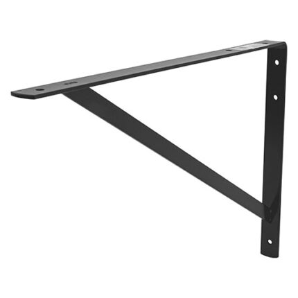 13X2" Black Heavy Duty Shelf Bracket
