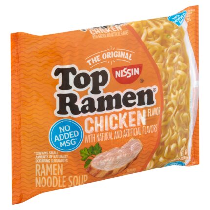 Nissin, Top Ramen Ramen Noodle Soup Chicken, Case Of 24, 3 Oz