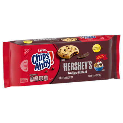 Chipsahoy, Cookies Chewy Hershey'S Fudge Filled, Case Of 12, 9.6 Oz