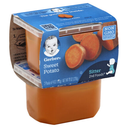 Gerber, Sitter 2Nd Foods Sweet Potato Baby Meals Tubs, Case Of 8, 8 Oz