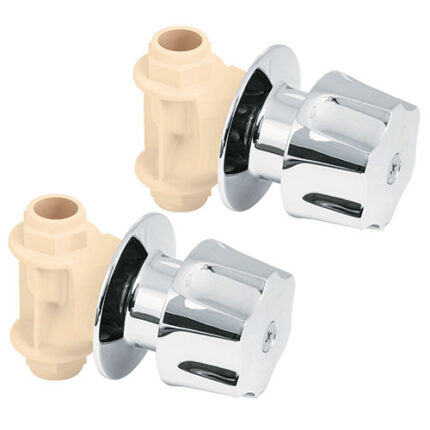 Cpvc, Threaded Valve Set, 2 Pcs