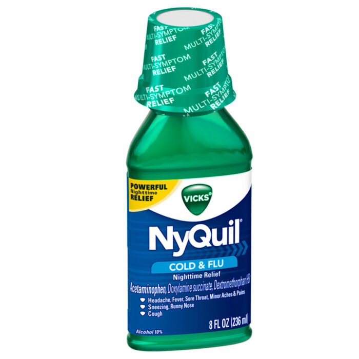 Nyquil Cold & Flu 8 Oz Original - Image 1
