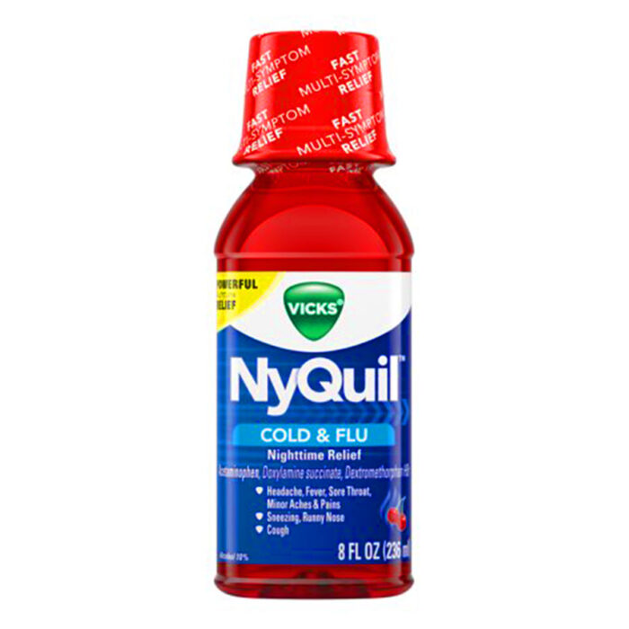 Nyquil Cold & Flu 8 Oz Cherry - Image 1