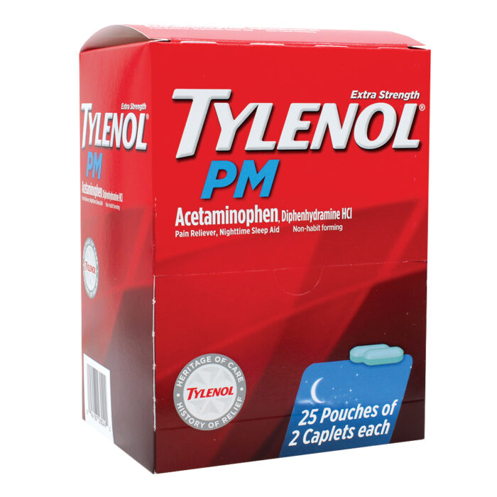 Tylenol Pain Relief 2 Ct Cap Pm Box - Image 1